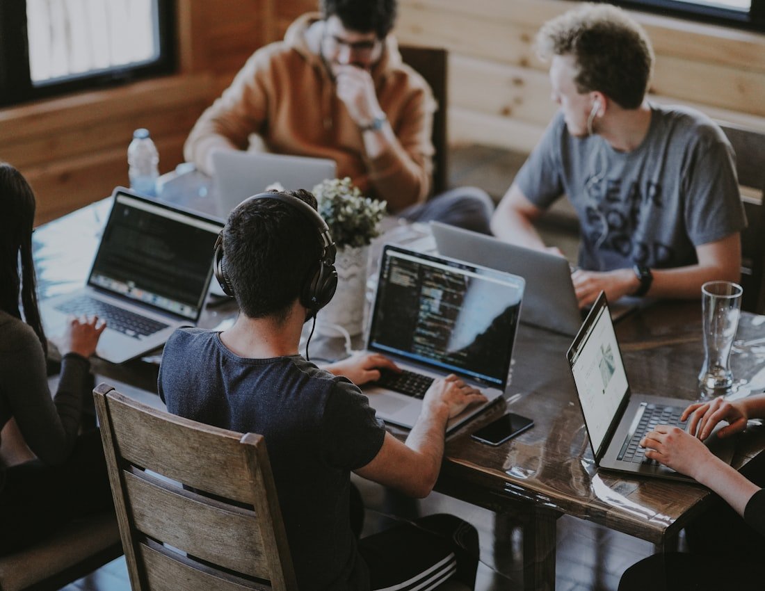 Hire dedicated developers — a vetted software development team at work
